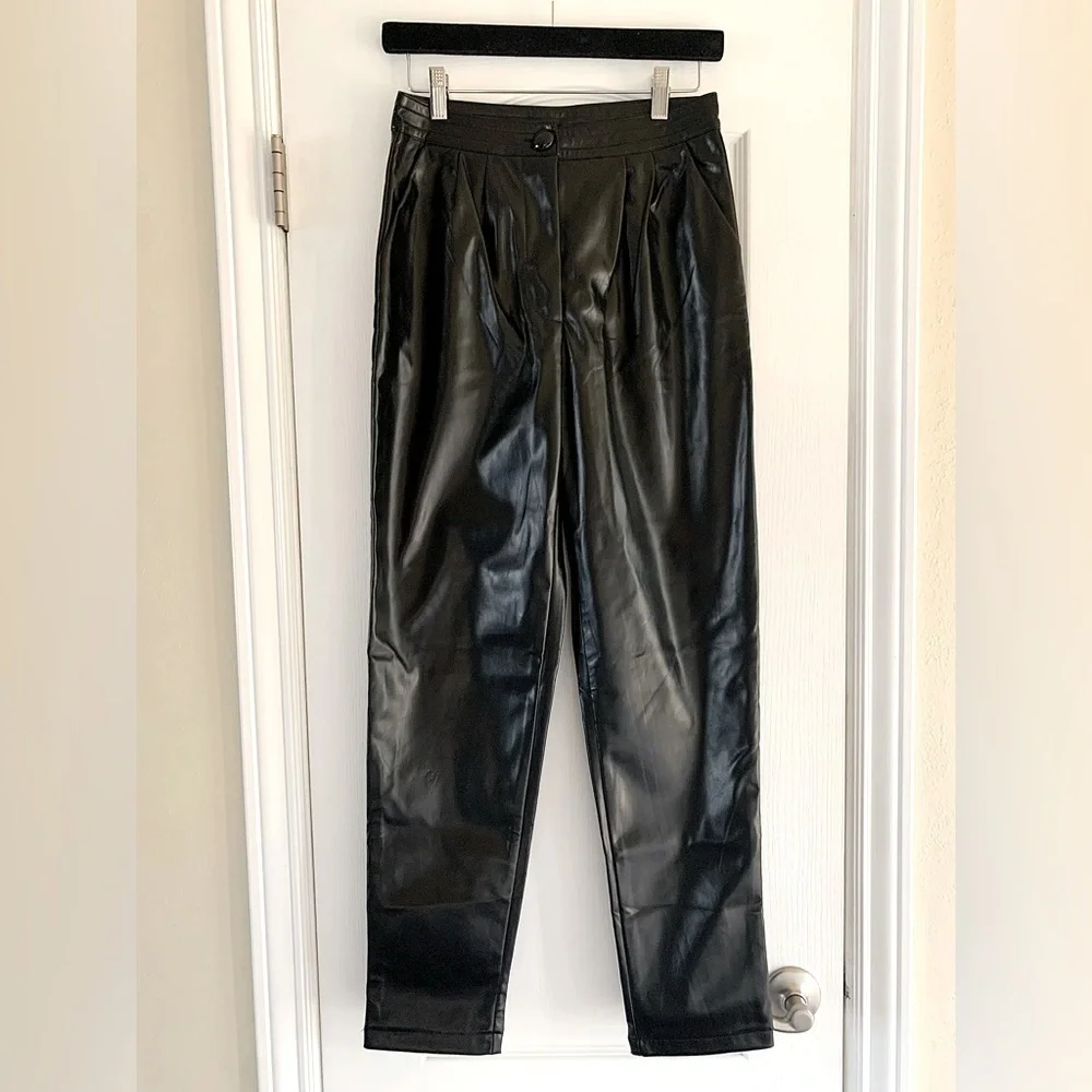 princess polly love club leather pants 🖤 nwt - Picture 4 of 8